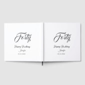 40. vierzigster BuchstabeGeburtstag Name Datum Jah Gästebuch (Voll)