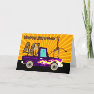 40. Warum diese Giraffe wie Fett-Blitze ist, B Karte