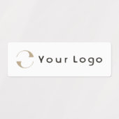 40 Wasserfeste Aufkleber Firma Logo Wasserflasche (Design 2)