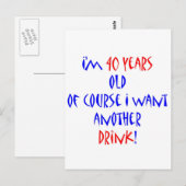 40 weitere Getränke Postkarte (Vorne/Hinten)