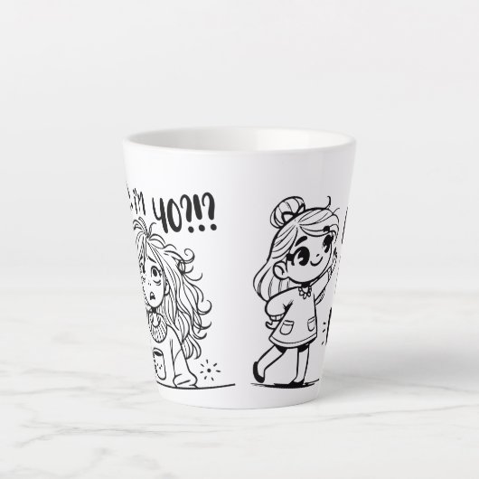 40? Wer, ich? Links Tasse (Vorderseite)