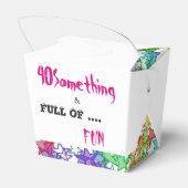 40 "What & Full of Fun Take Out Gunst Box" Geschenkschachtel (Rückseite)