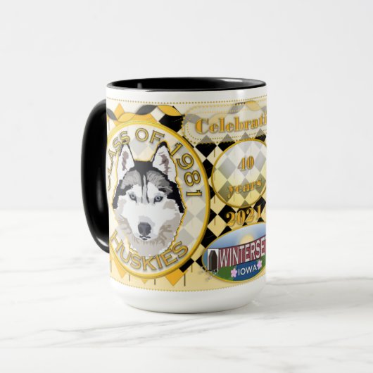 40. Wiedersehen  Tasse (Vorderseite Links)