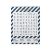 40 Word Search Baby Shower Games Notepad Notizblock (Rotiert)