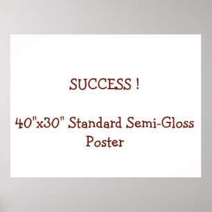 40"x30" Standardposter halbmatt Poster