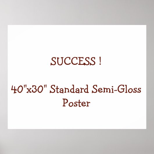40"x30" Standardposter halbmatt Poster (Vorne)