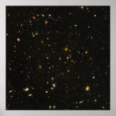 40"x40" (max) HUDF Hubble Ultra Deep Field Poster (Vorne)
