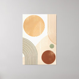 40" x 60" Boho-Abstrakt-Kunstdruck auf Leinwand