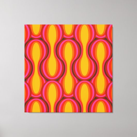 40" XL Super Mod Retro ästhetische Kunstdrucke mit Leinwanddruck (Vorderseite)