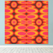 40" XL Super Mod Retro ästhetische Kunstdrucke mit Leinwanddruck (Insitu (Holzboden))