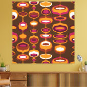 40" XL Super Mod Retro ästhetische Kunstdrucke mit Leinwanddruck (Insitu (Wohnzimmer))