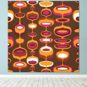 40" XL Super Mod Retro ästhetische Kunstdrucke mit Leinwanddruck (Insitu (Holzboden))