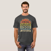 40 Year Old Gifts Vintage 1980 Limited Edition T-Shirt (Vorne ganz)