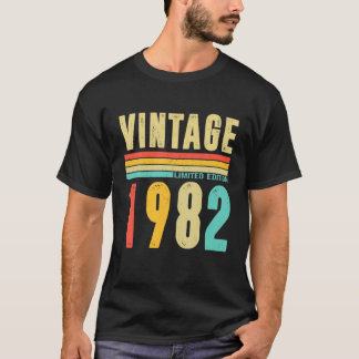 40 Year Old - Vintage 1982 Limited Edition 40Th Bi T-Shirt
