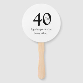 40 years aged to perfection birthday name simple  fächer