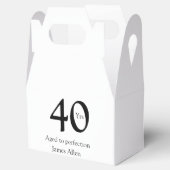 40 years aged to perfection birthday name simple geschenkschachtel (Geöffnet)