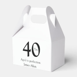 40 years aged to perfection birthday name simple  geschenkschachtel