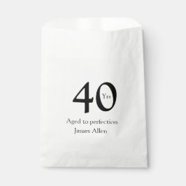 40 years aged to perfection birthday name simple  geschenktütchen