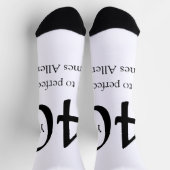 40 years aged to perfection birthday name simple socken (Oben)