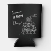 40 years Birthday Champagne tower funky Dosenkühler (Vorderseite)