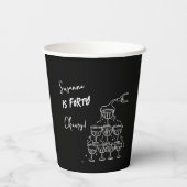 40 years Birthday Champagne tower funky Pappbecher (Rückseite)