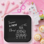 40 years Birthday Champagne tower funky Pappteller (Party)