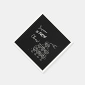 40 years Birthday Champagne tower funky Serviette (Ecke)