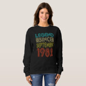 40 Years Old  Legend Since September 1982 40th Bir Sweatshirt (Vorne ganz)