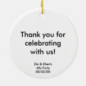 40er-Jahre Keramik Ornament (Hinten)