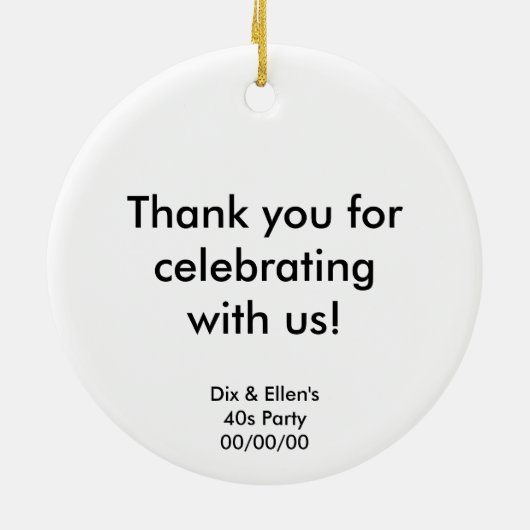 40er-Jahre Keramik Ornament (Hinten)