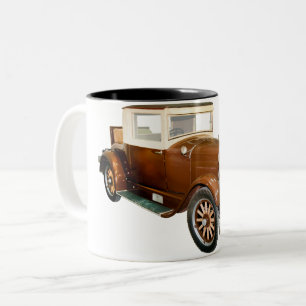40er Jahre Vintage-Automobil - Verkehr Zweifarbige Tasse