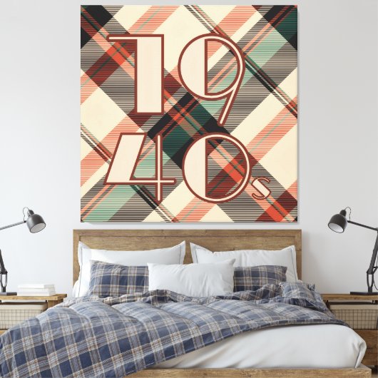 40er leinwanddruck (Insitu (Schlafzimmer))