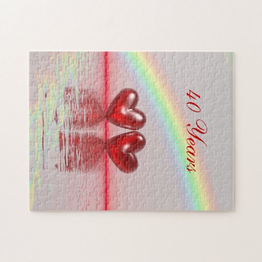 40th Anniversary Ruby Hearts Puzzle (Horizontal)