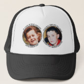 40th 'any age' milestone 2 photo black white truckerkappe (Vorderseite)