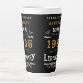 40th Birthday 1986 Legendary Retro Milchtasse (Vorderseite)