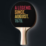 40th Birthday Gift August 1979 Funny Men Womens 40 Tischtennis Schläger<br><div class="desc">August Birthday Ohrfeige,  August Celebrity Birthdays,  August Birthday</div>