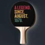 40th Birthday Gift August 1979 Funny Men Womens 40 Tischtennis Schläger<br><div class="desc">August Birthday Ohrfeige,  August Celebrity Birthdays,  August Birthday</div>