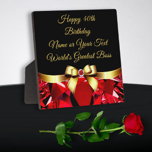 40th Birthday Gift for Boss, Coworker, Employee Fotoplatte