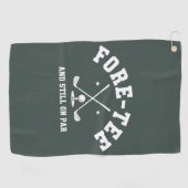 40th Birthday Golf 40th Birthday Gift Golfing Golfhandtuch (Horizontal)