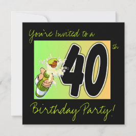 40th Birthday Party Einladung