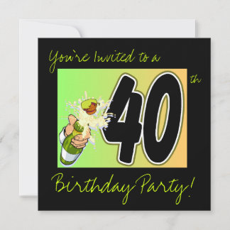 40th Birthday Party Einladung