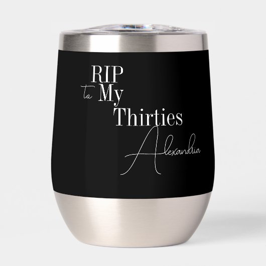 40th Birthday Party RIP 30s Black and White (Vorderseite)