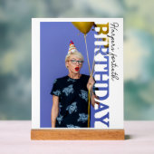 40th Birthday Photo college Party Acrylschild (Neutral)