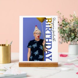 40th Birthday Photo college Party  Acrylschild