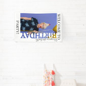 40th Birthday Photo college Party  Banner (InSitu)