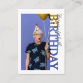 40th Birthday Photo college Party Begleitkarte (Vorderseite)