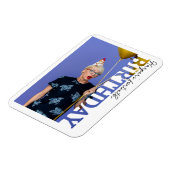 40th Birthday Photo college Party  Magnet (Linke Seite)