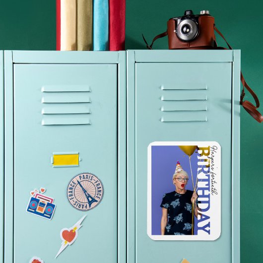 40th Birthday Photo college Party  Magnet