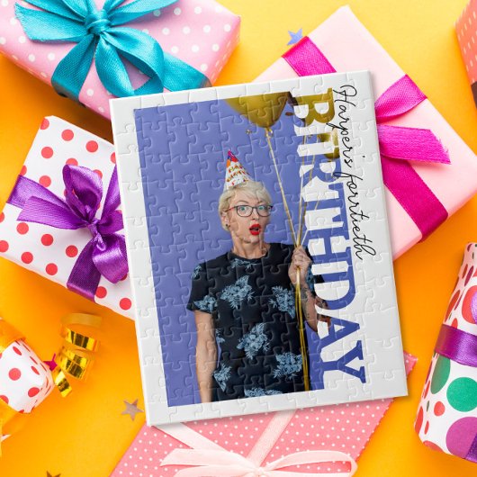 40th Birthday Photo college Party  Puzzle