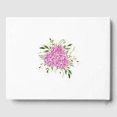 40th Birthday Pink Hydrangeas Gästebuch (Rückseite)
